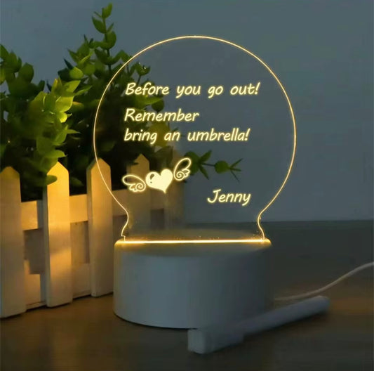 LED ACRYLIC MEMO BOARD MESSAGE